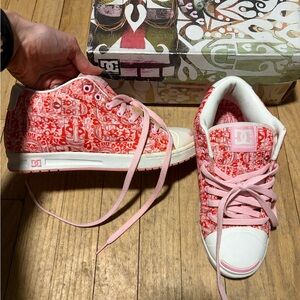 DC FROST Pink and White Sneakers. Limited Edition.